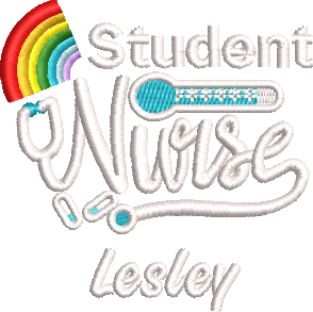 Nhs Student Nurse Hoodie with Rainbow