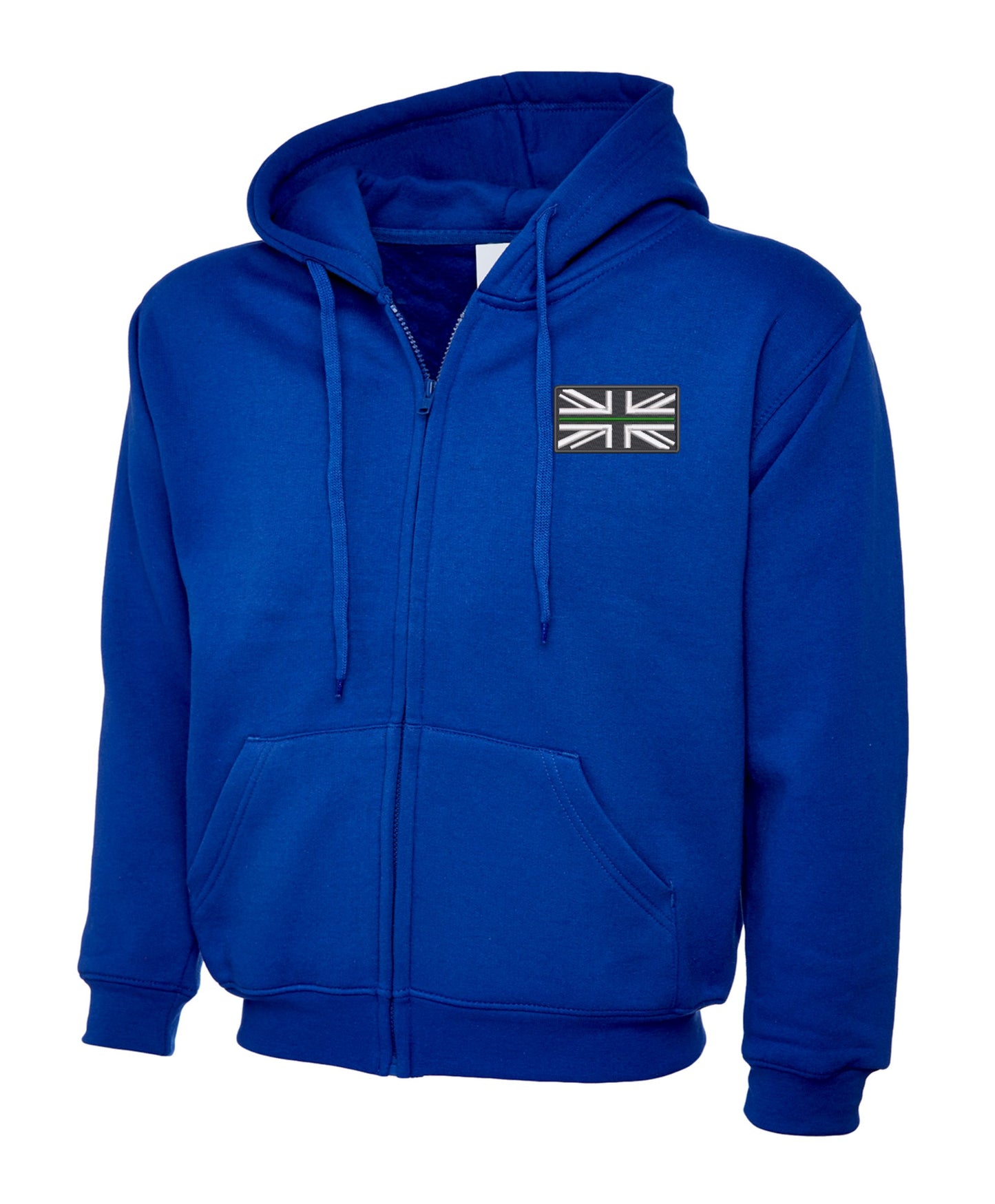 NHS Ambulance Service Thin Green Line Embroidered zipped hoodie Paramedic Emergency Services