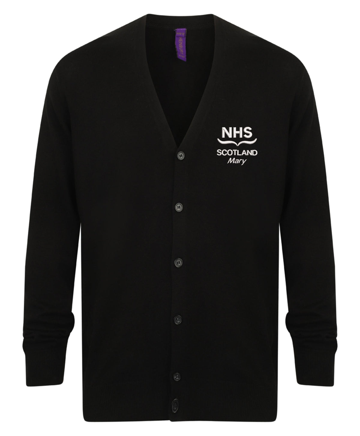 NHS Scotland Embroidered Ladies Cardigan – Personalised Healthcare Uniform | V-Neck Workwear