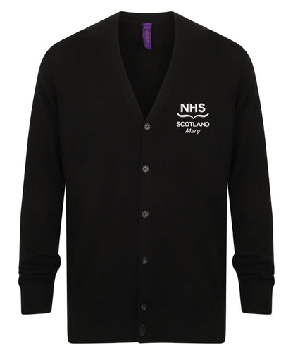 NHS Scotland Embroidered Ladies Cardigan – Personalised Healthcare Uniform | V-Neck Workwear