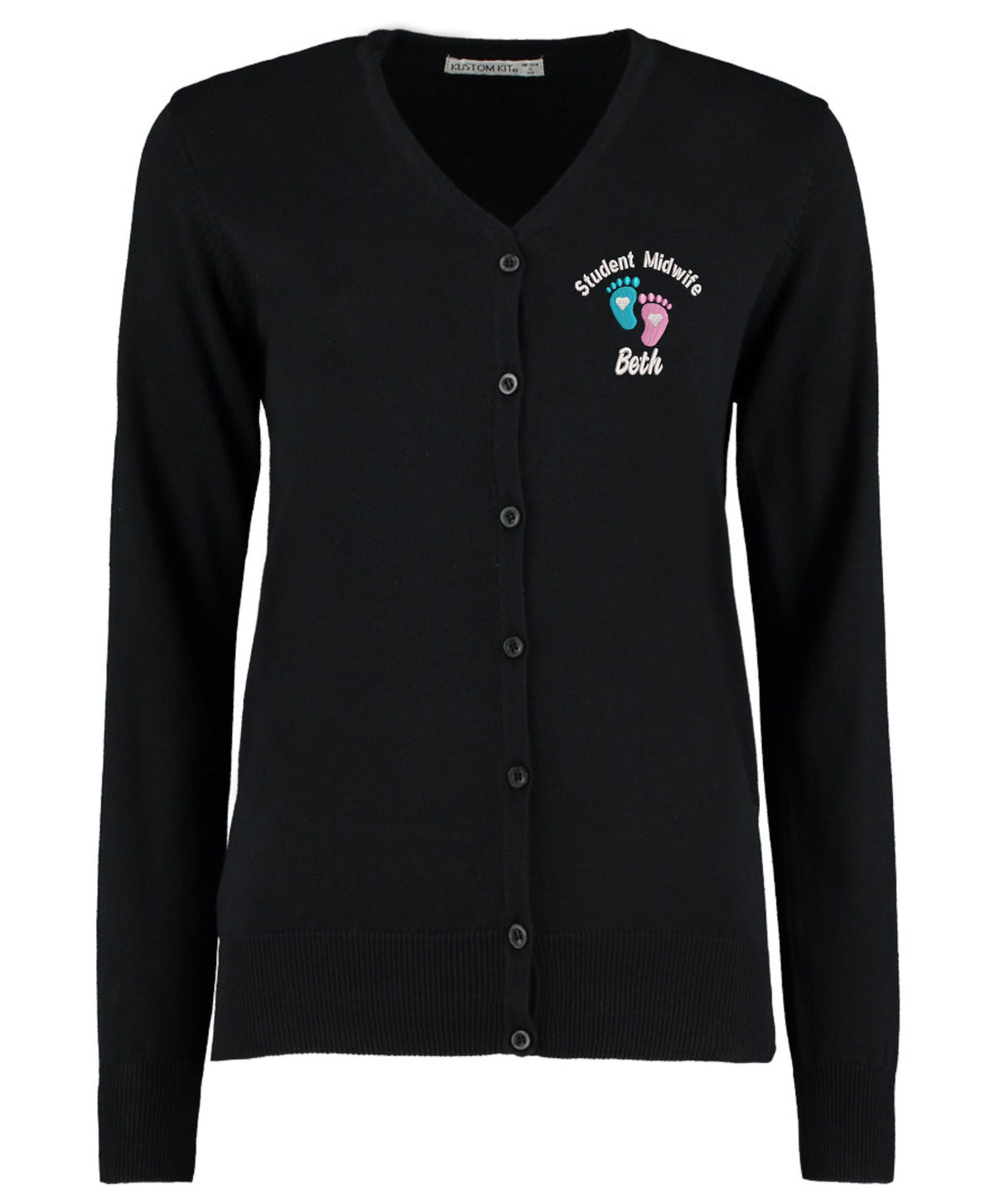 NHS Kustom Kit Ladies Arundel  Cardigan – Personalised Embroidered Healthcare Uniform