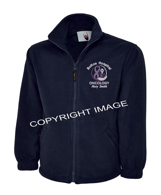 Oncology Fleece UK | Personalised Embroidered NHS Fleece