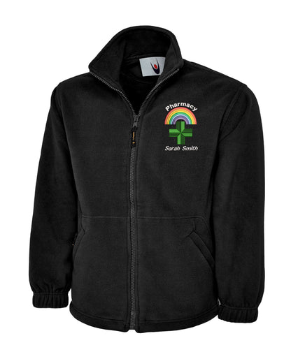 Pharmacy Uniforms UK | Personalised Rainbow Embroidered Pharmacy Fleece