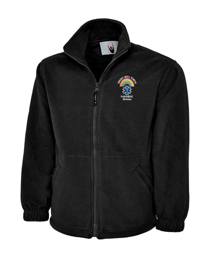 Paramedic Rainbow Fleece Jacket | Embroidered NHS & Ambulance Uniform UK