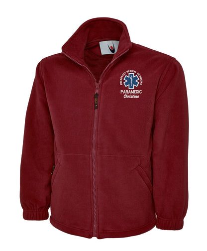 Paramedic Fleece Jacket | Embroidered NHS & Ambulance Uniform UK