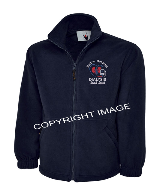 Dialysis Fleece UK | Personalised Embroidered NHS Fleece