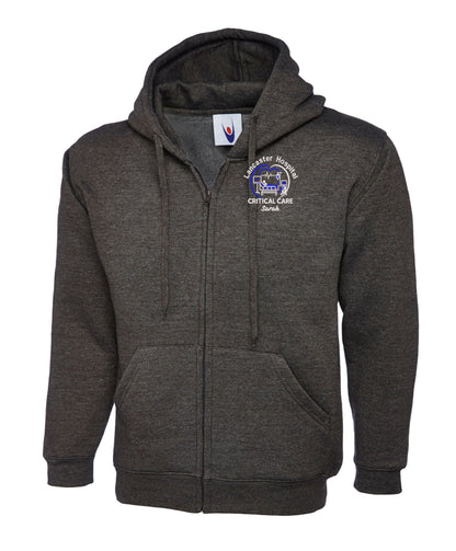 Critical Care Zipped Hoodie | Personalised Embroidered NHS Clothing UK