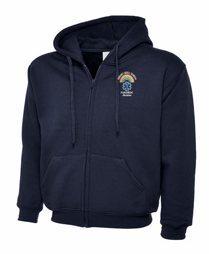 Paramedic Rainbow Zipped Hoodie | Embroidered NHS & Ambulance Clothing UK