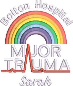 Rainbow Major Trauma Fleece Jacket | Personalised Embroidered Healthcare Fleece UK