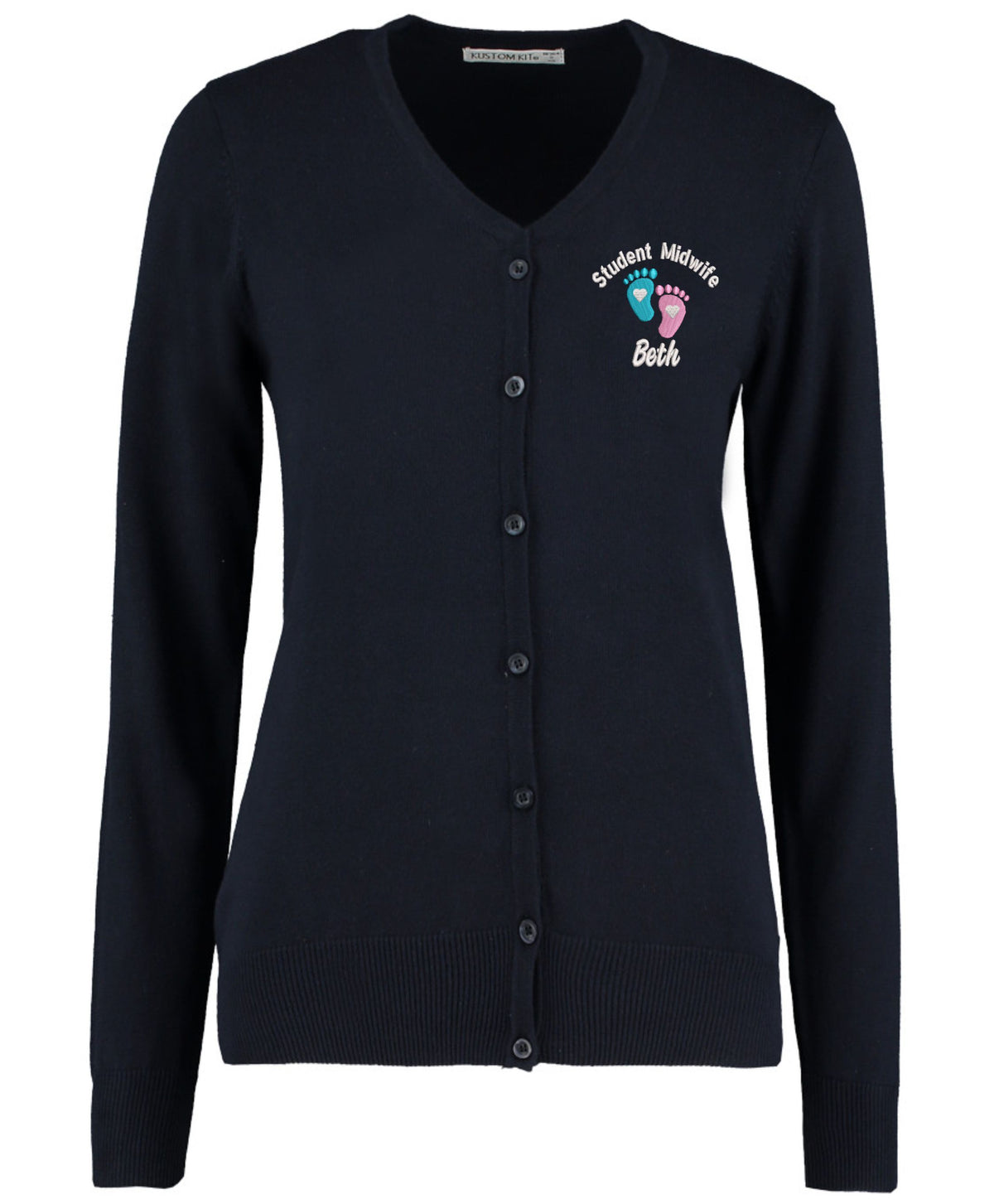 NHS Kustom Kit Ladies Arundel  Cardigan – Personalised Embroidered Healthcare Uniform