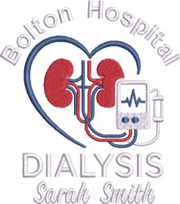 Dialysis Zipped Hoodie UK | Personalised Embroidered NHS Hoodie