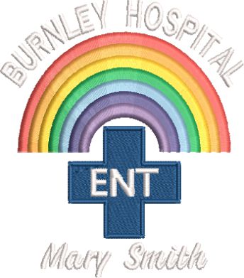 Rainbow E.N.T. Fleece | Personalised Embroidered NHS Healthcare Clothing UK