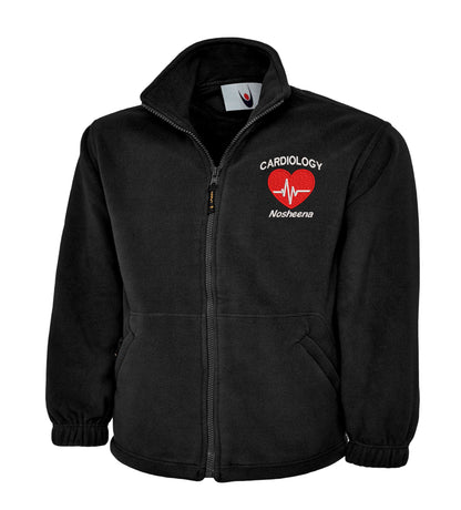 NHS Cardiology Fleece Jacket | Personalised Embroidered Cardiology Fleece UK