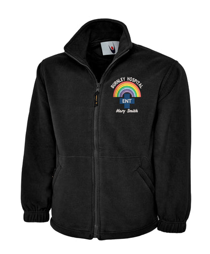 Rainbow E.N.T. Fleece | Personalised Embroidered NHS Healthcare Clothing UK