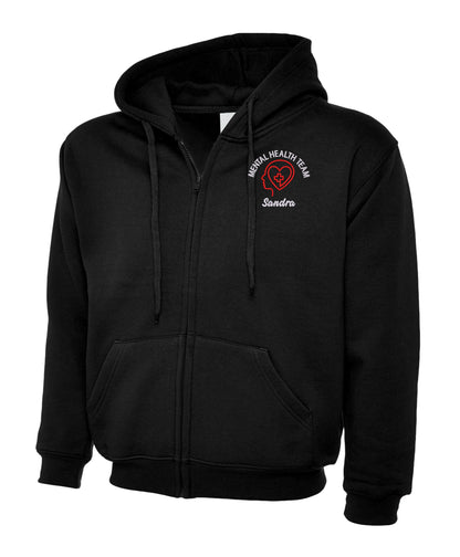Mental Health Team Zipped Hoodie | Personalised Embroidered NHS Clothing (Copy)