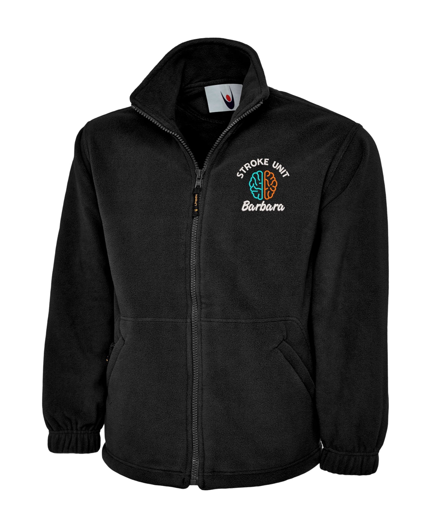 NHS Stroke Unit Fleece Jacket | Personalised Embroidered Stroke Unit Fleece UK
