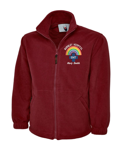 Rainbow E.N.T. Fleece | Personalised Embroidered NHS Healthcare Clothing UK