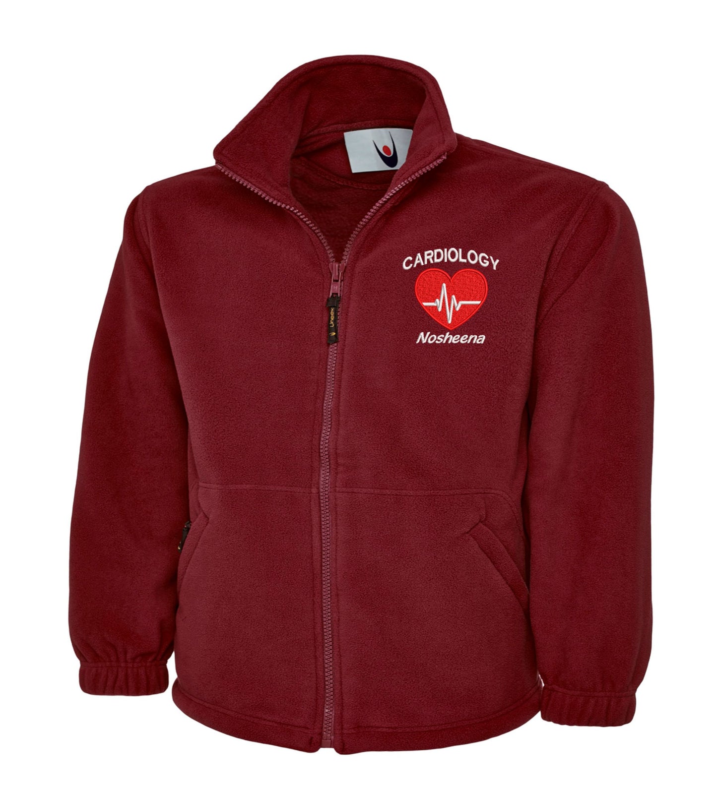 NHS Cardiology Fleece Jacket | Personalised Embroidered Cardiology Fleece UK