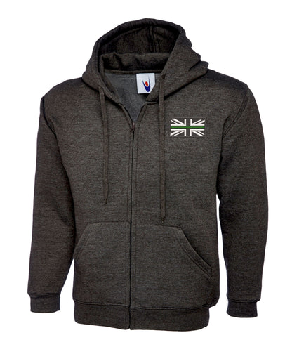 NHS Ambulance Service Thin Green Line Embroidered  zipped hoodie Paramedic Emergency Services