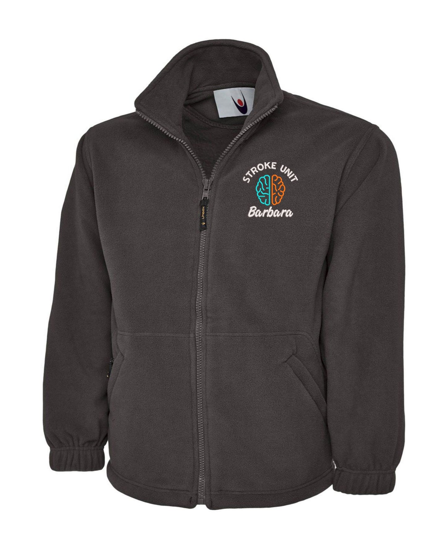 NHS Stroke Unit Fleece Jacket | Personalised Embroidered Stroke Unit Fleece UK