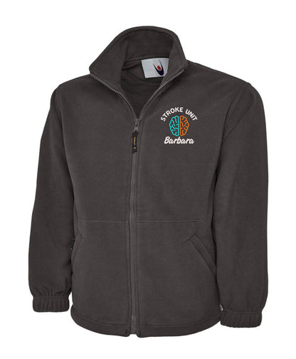 NHS Stroke Unit Fleece Jacket | Personalised Embroidered Stroke Unit Fleece UK