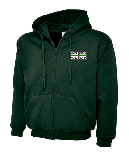 NHS Ambulance Service Thin Green Line Embroidered  zipped hoodie Paramedic Emergency Services