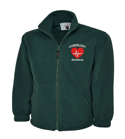 NHS Cardiology Fleece Jacket | Personalised Embroidered Cardiology Fleece UK