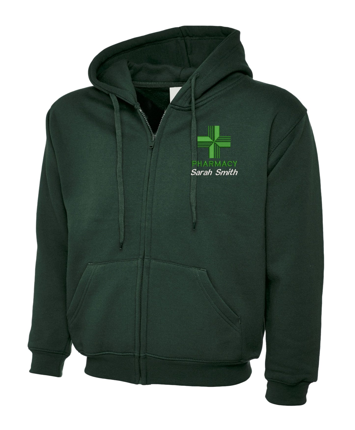 Pharmacy Hoodie Zipped Uniforms & Embroidered Pharmacy