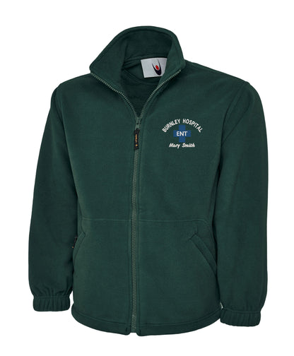 E.N.T. Fleece Jacket | Personalised Embroidered NHS Uniform UK