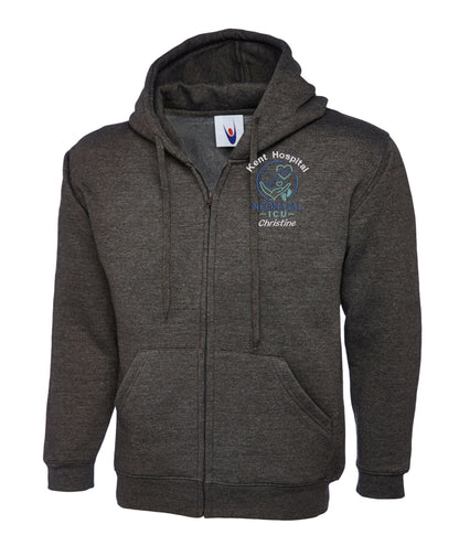 Neonatal Care Zipped Hoodie | Personalised Embroidered NHS Clothing UK