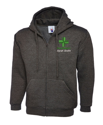 Pharmacy Hoodie Zipped Uniforms & Embroidered Pharmacy