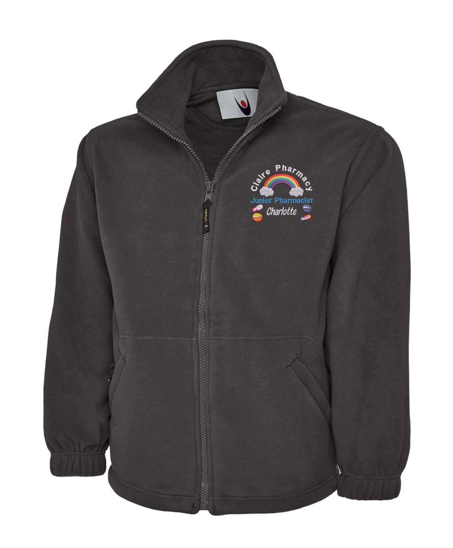 Junior Pharmacist Fleece Jacket | Personalised Embroidered NHS Pharmacy Uniform UK