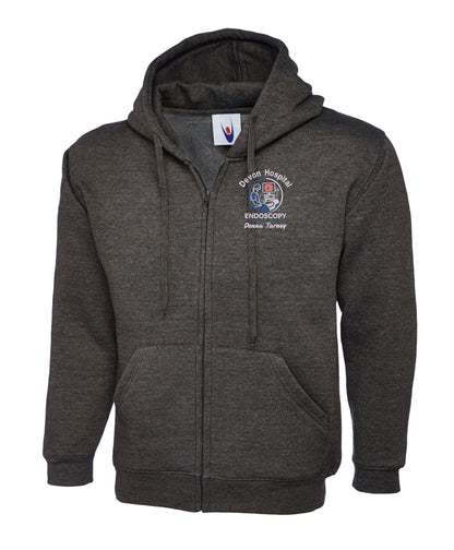 Endoscopy Zipped Hoodie UK | Personalised Embroidered NHS Hoodie