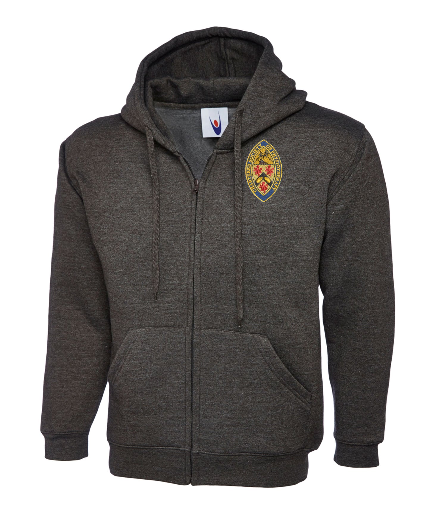 CSP Physiotherapy Zipped Hoodie | Personalised Embroidered Physiotherapy Uniform UK