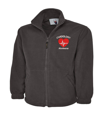NHS Cardiology Fleece Jacket | Personalised Embroidered Cardiology Fleece UK