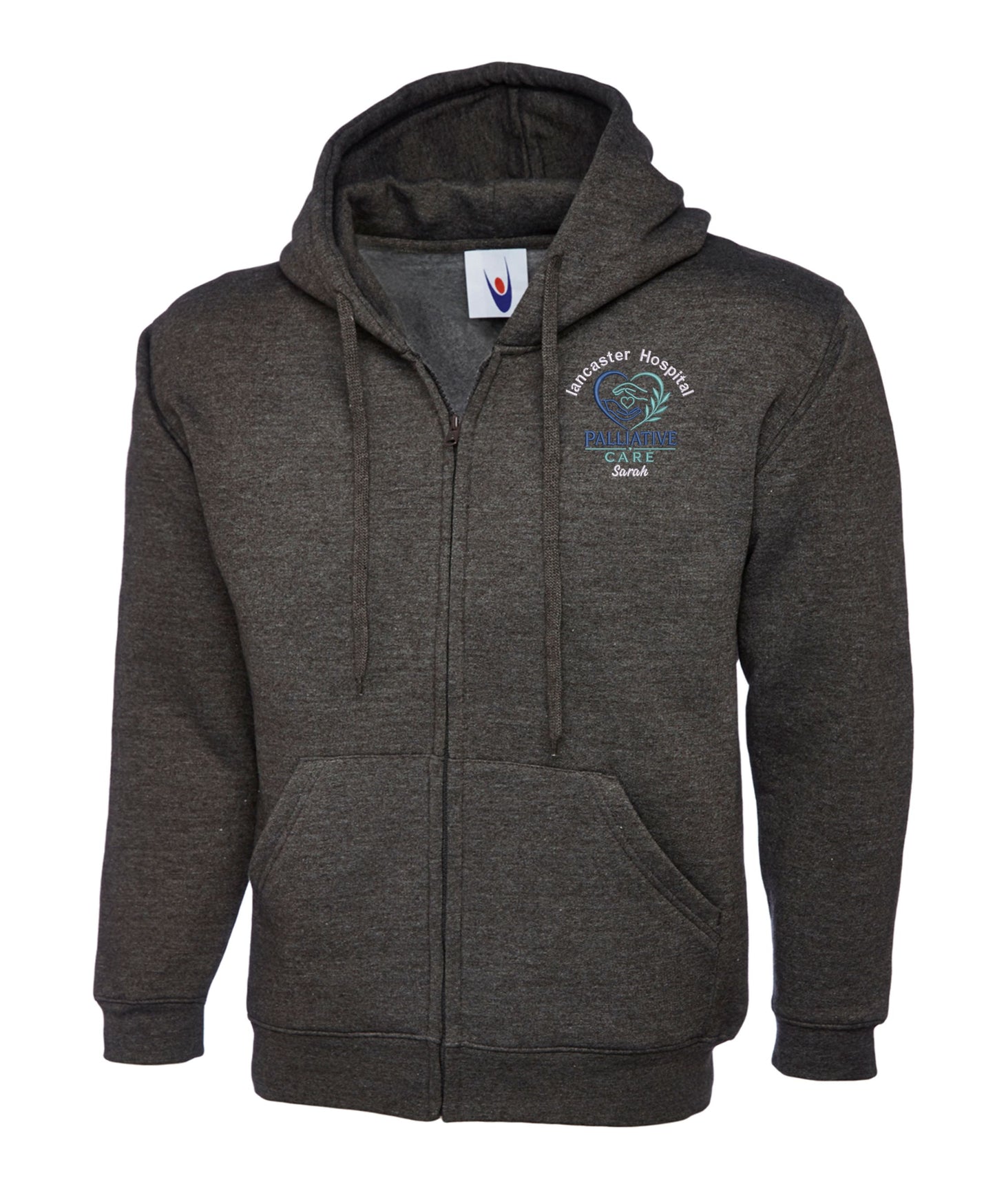 Palliative Care Zipped Hoodie | Personalised Embroidered NHS Clothing UK