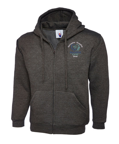 Palliative Care Zipped Hoodie | Personalised Embroidered NHS Clothing UK