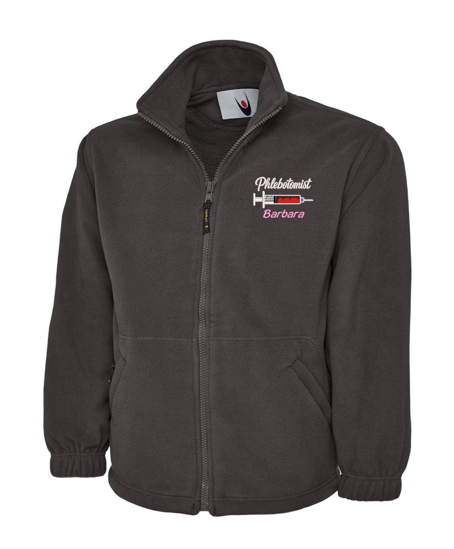NHS Phlebotomist Fleece | Personalised Embroidered Uniforms UK