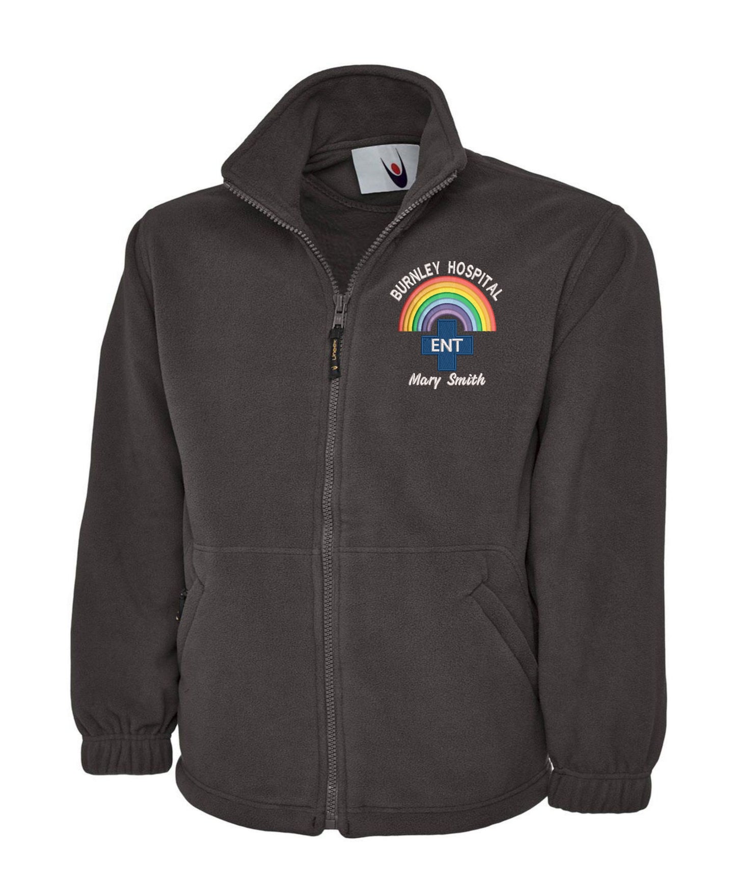 Rainbow E.N.T. Fleece | Personalised Embroidered NHS Healthcare Clothing UK