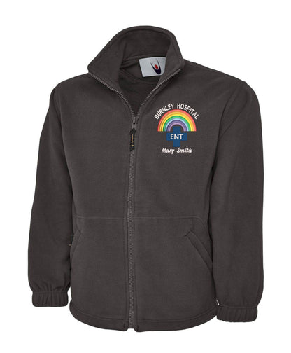 Rainbow E.N.T. Fleece | Personalised Embroidered NHS Healthcare Clothing UK