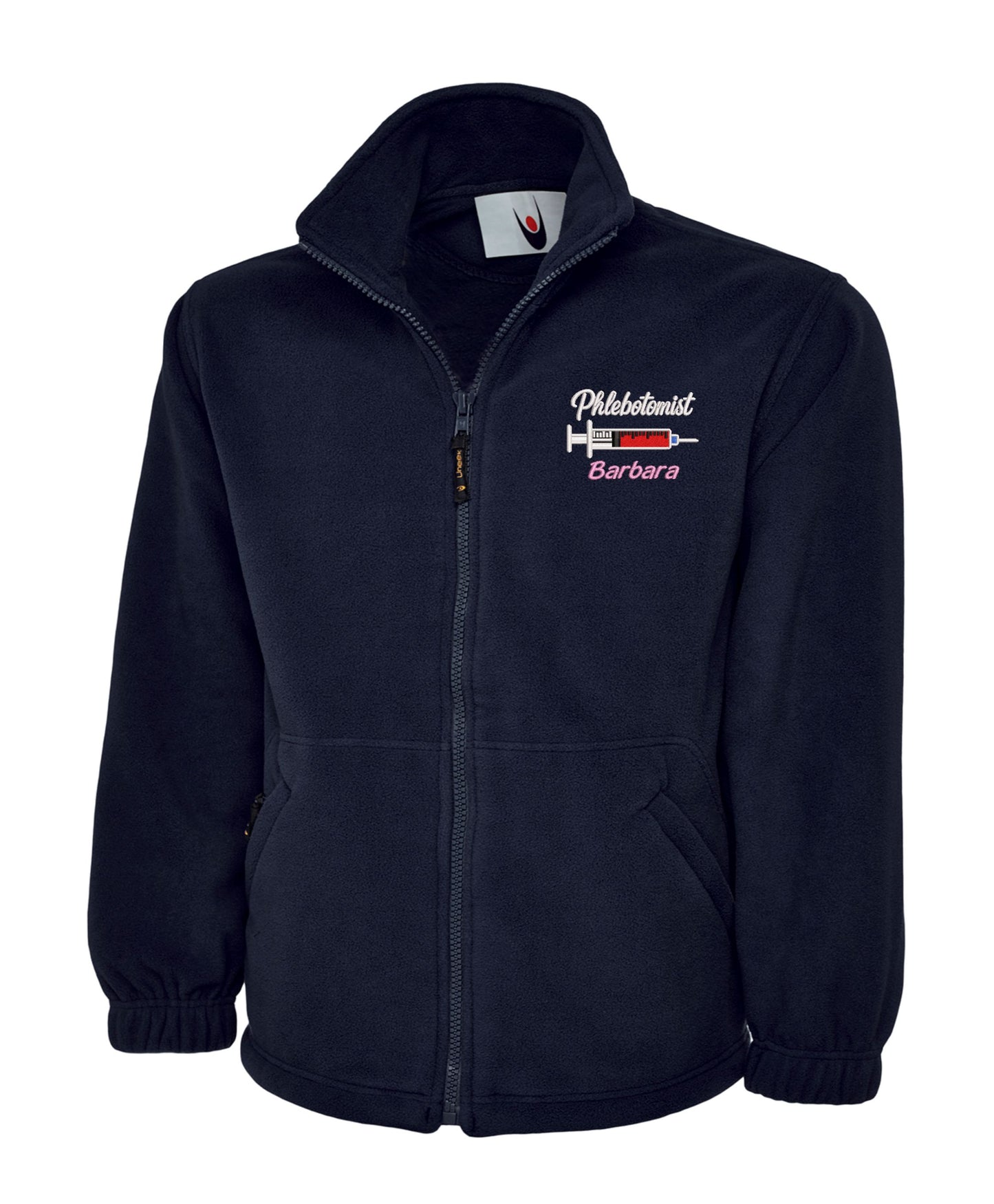 NHS Phlebotomist Fleece | Personalised Embroidered Uniforms UK