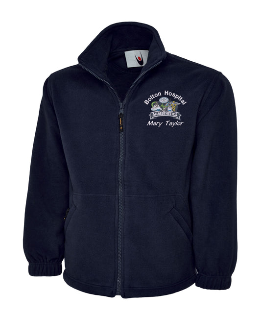 Anaesthetics Fleece | Personalised Embroidered NHS Clothing UK