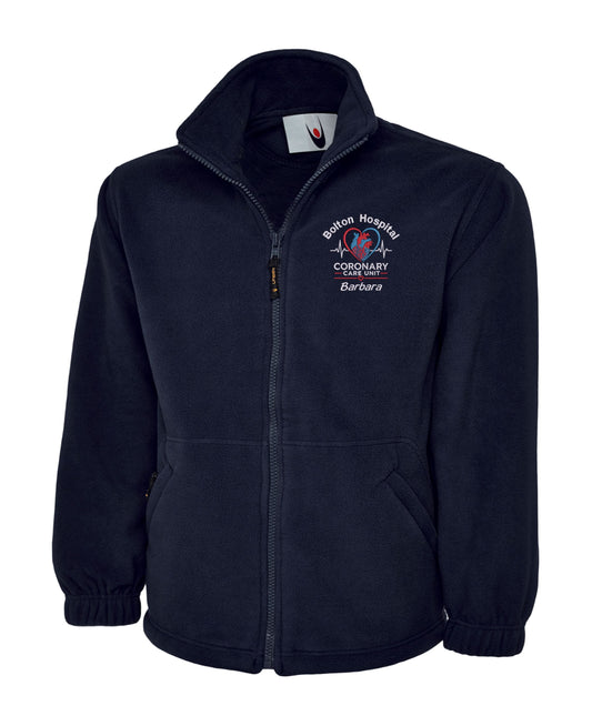 Coronary Care Unit Fleece | Personalised Embroidered NHS Fleece UK