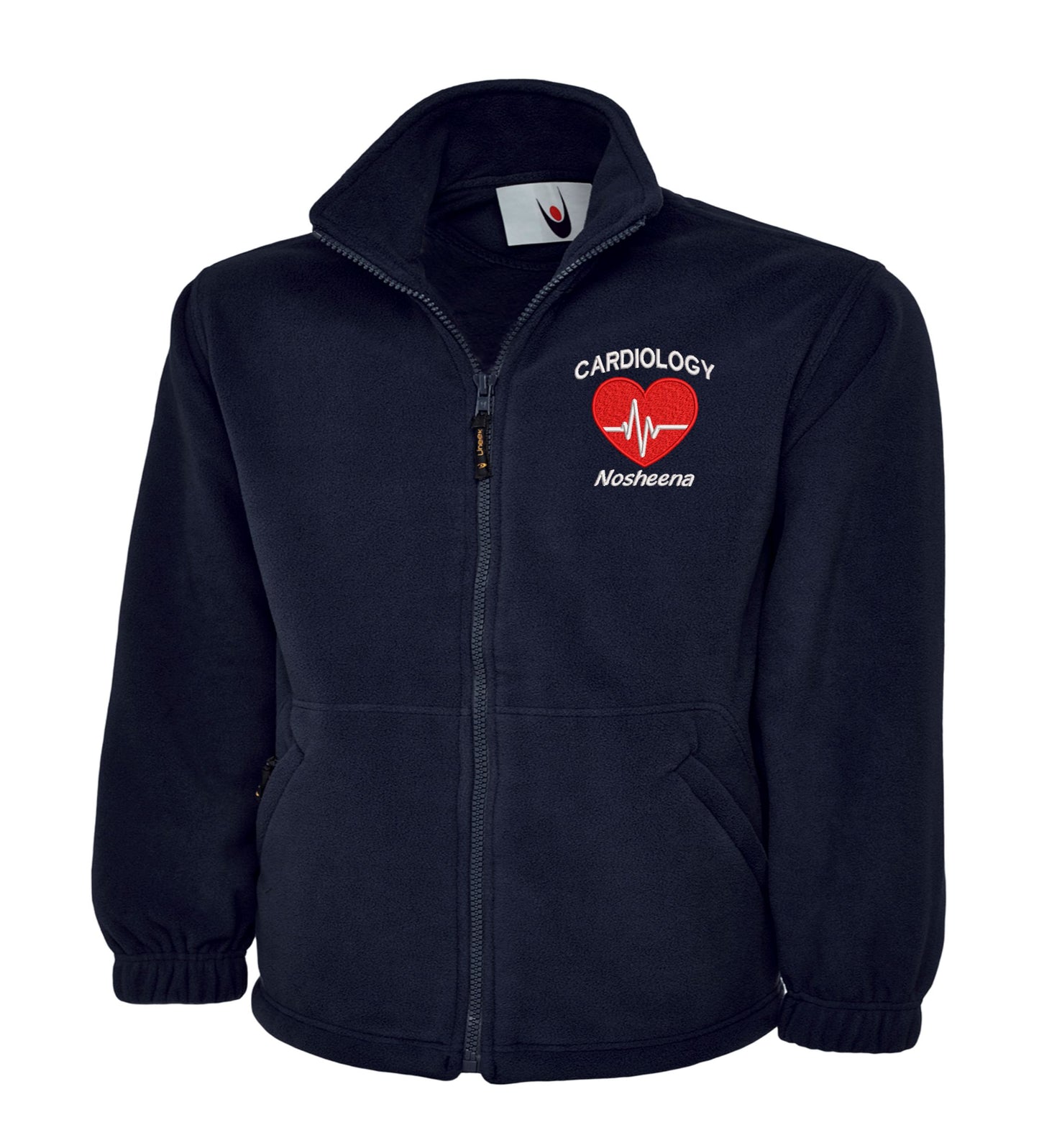 NHS Cardiology Fleece Jacket | Personalised Embroidered Cardiology Fleece UK