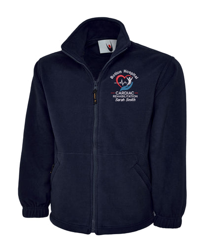 Cardiac Rehabilitation Fleece | Personalised Embroidered NHS Clothing UK