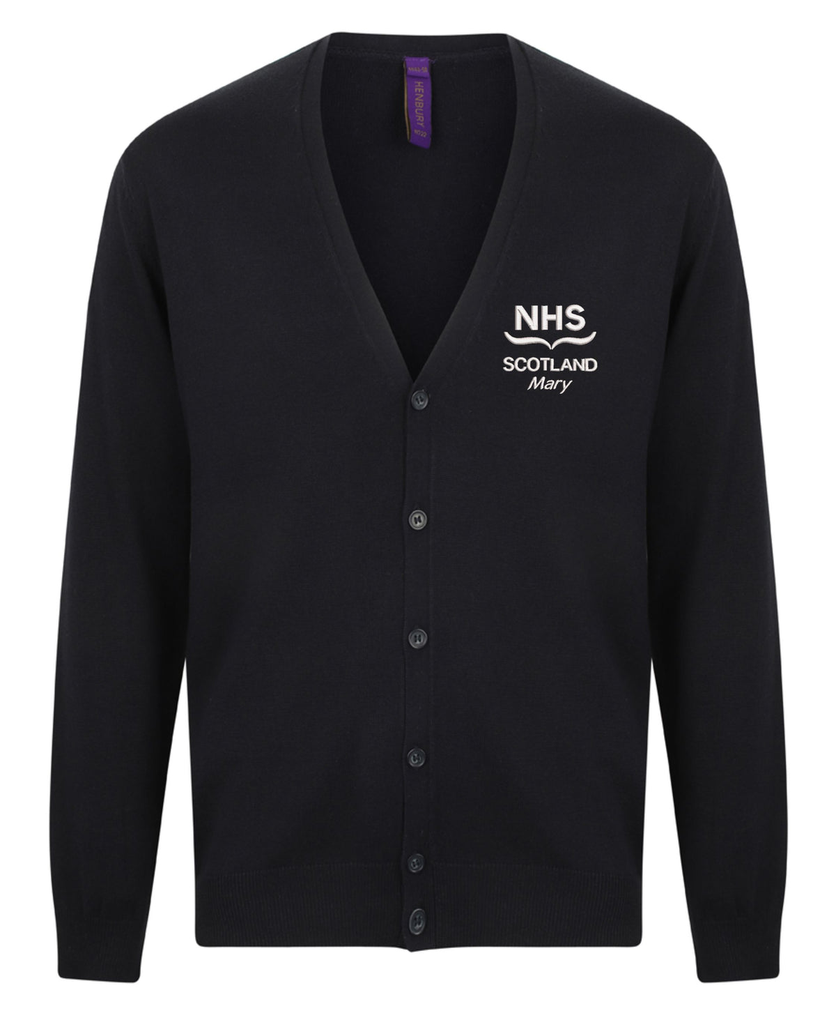 NHS Scotland Embroidered Ladies Cardigan – Personalised Healthcare Uniform | V-Neck Workwear