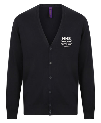 NHS Scotland Embroidered Ladies Cardigan – Personalised Healthcare Uniform | V-Neck Workwear