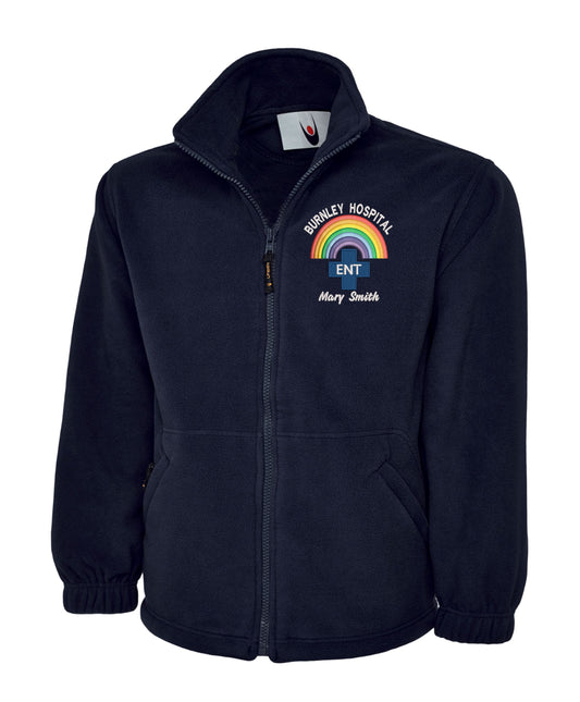 Rainbow E.N.T. Fleece | Personalised Embroidered NHS Healthcare Clothing UK