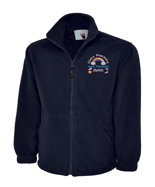 Junior Pharmacist Fleece Jacket | Personalised Embroidered NHS Pharmacy Uniform UK