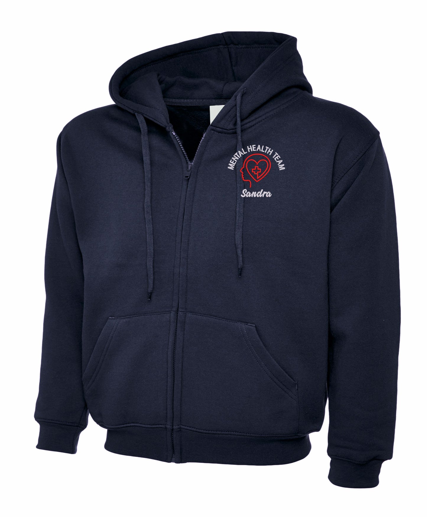 Mental Health Team Zipped Hoodie | Personalised Embroidered NHS Clothing (Copy)